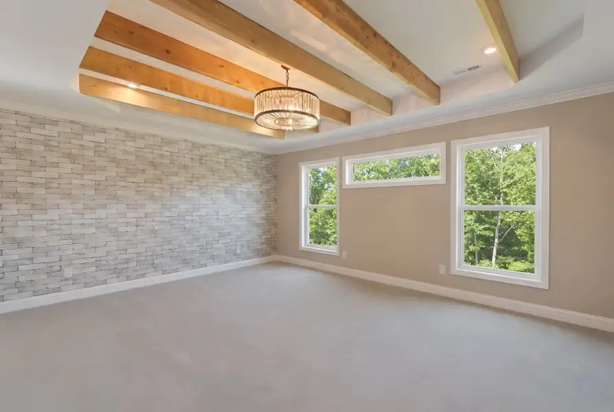 Representative unfurnished interior of a home built from the Paxton by Fischer Homes in Governor’s Preserve, Canton (Image 20).