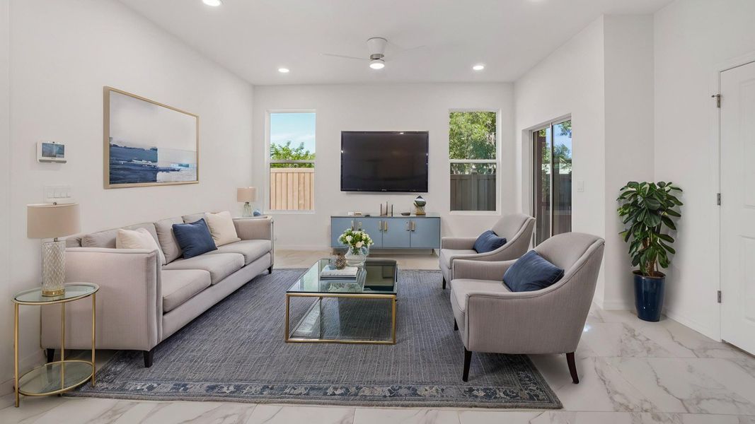 The Virtually Staged Living Room