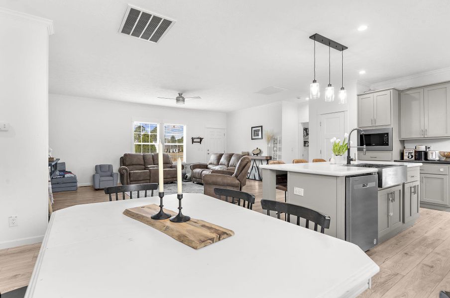 Furnished interior view inside a new home in , Cross (Image 8). Furnished interior view inside a new home in , Cross (Image 8).