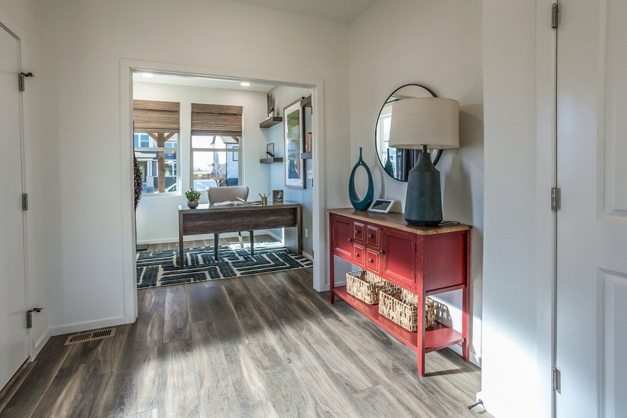 Representative furnished interior of a home built from the Twain by Hartford Homes in Trailside, Timnath (Image 12).