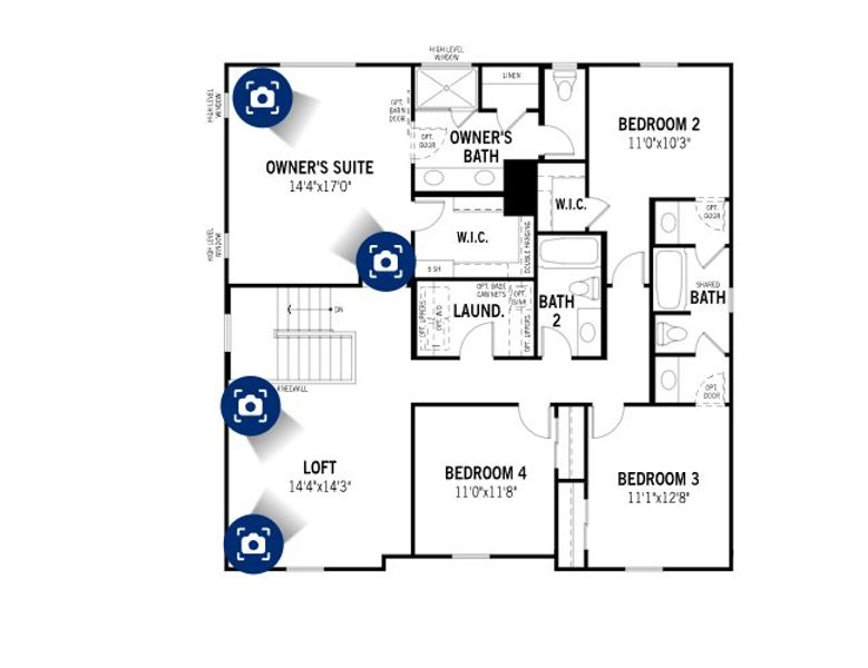 2D floor plan layout of this home in Landmarke, San Tan Valley, AZ (Image 4). 2D floor plan layout of this home in Landmarke, San Tan Valley, AZ (Image 4).