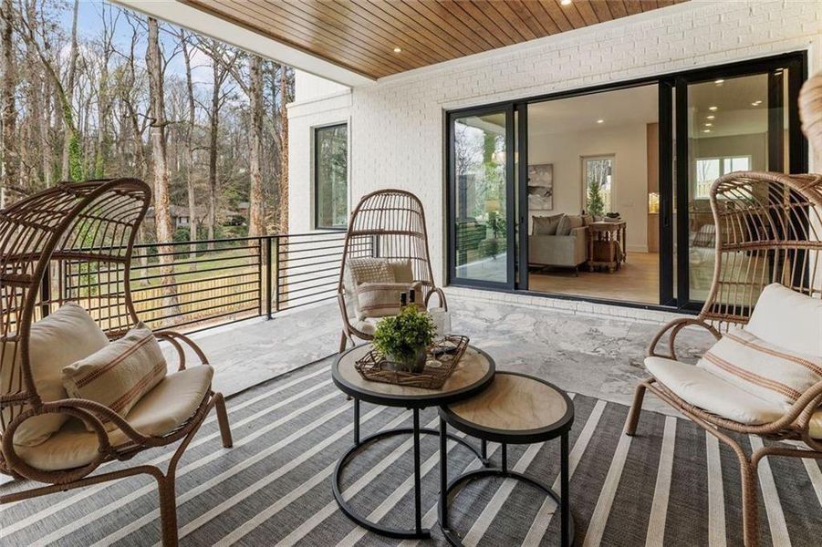 Exterior details and patio area of a home in , Sandy Springs (Image 4). Exterior details and patio area of a home in , Sandy Springs (Image 4).