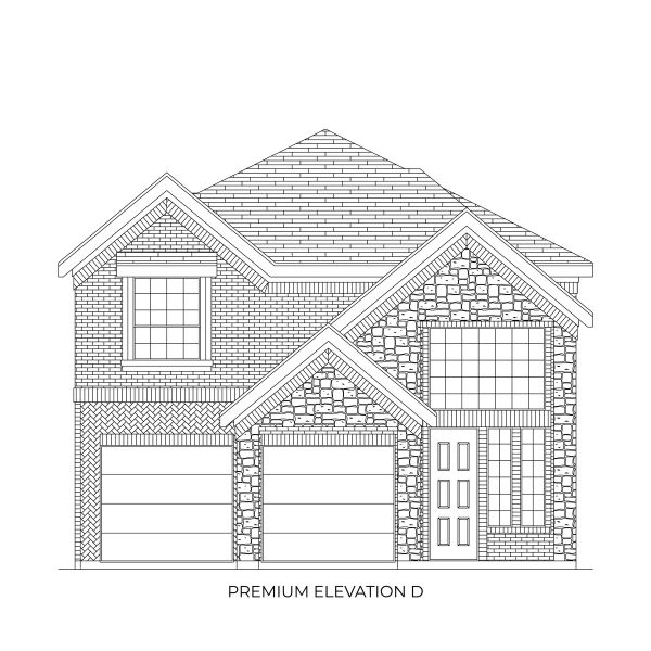Representative rendering of the exterior for the Hunter F by First Texas Homes (Image 6). Representative rendering of the exterior for the Hunter F by First Texas Homes (Image 6).
