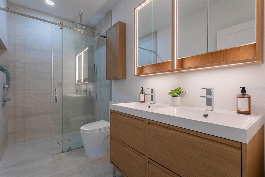 Furnished interior view inside a new home in , St. Petersburg (Image 11).