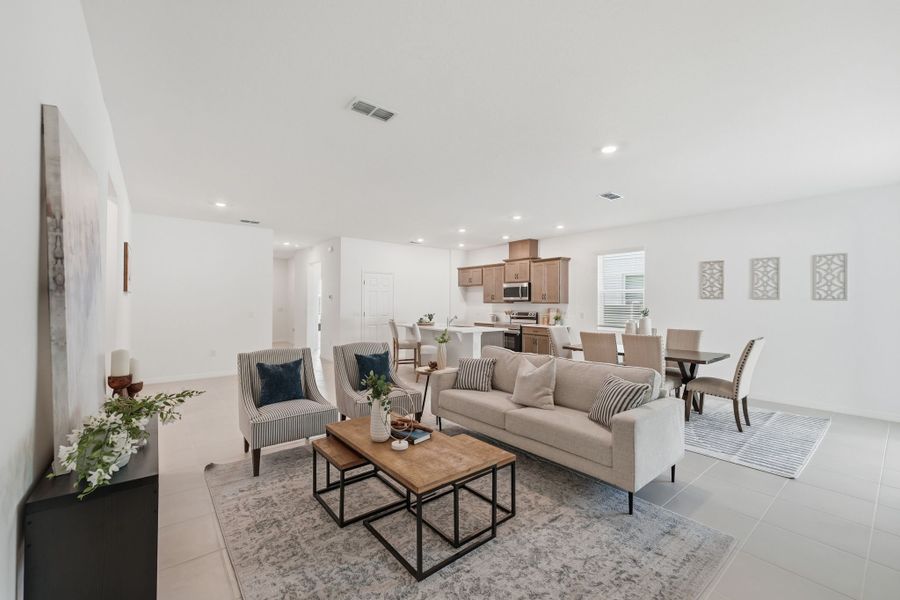 Furnished interior view inside a new home in Marion Ridge, Haines City (Image 4).
