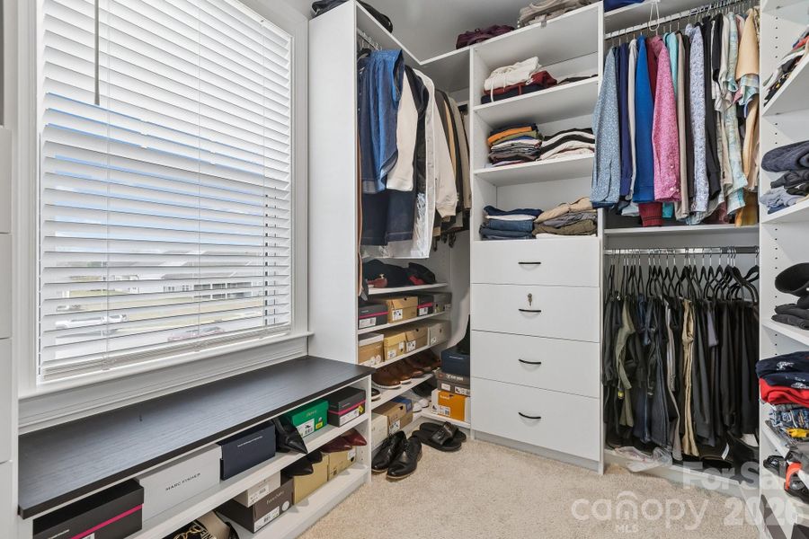 Ensuite closet designed by Closets by Design