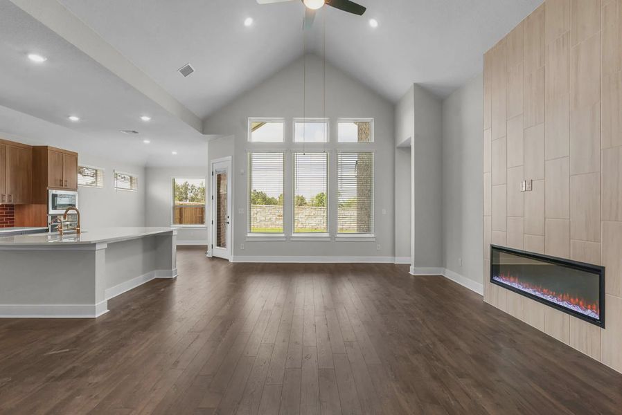 Representative unfurnished interior of a home built from the Brooks by Chesmar Homes in University Heights, McKinney (Image 24).