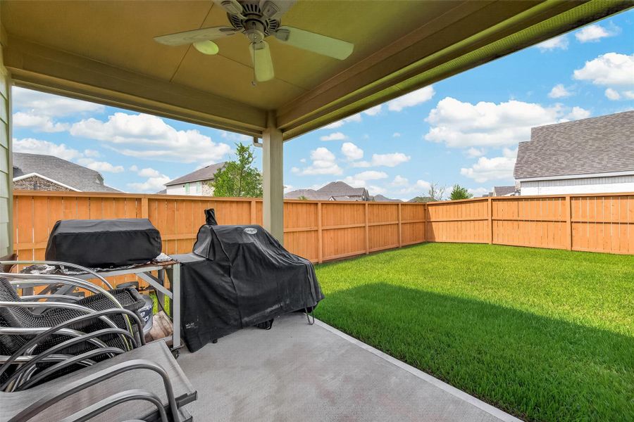 Exterior details and patio area of a home in Marvida, Cypress (Image 4). Exterior details and patio area of a home in Marvida, Cypress (Image 4).
