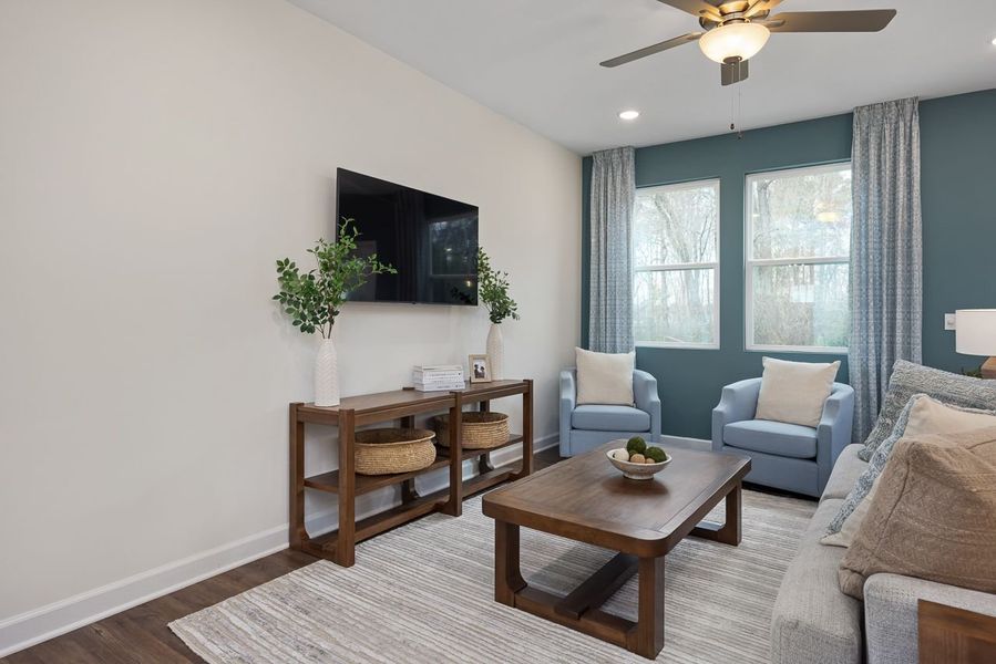 Representative furnished interior of a home built from the The Wake by Davidson Homes LLC in Gregory Village Townhomes, Lillington (Image 7).