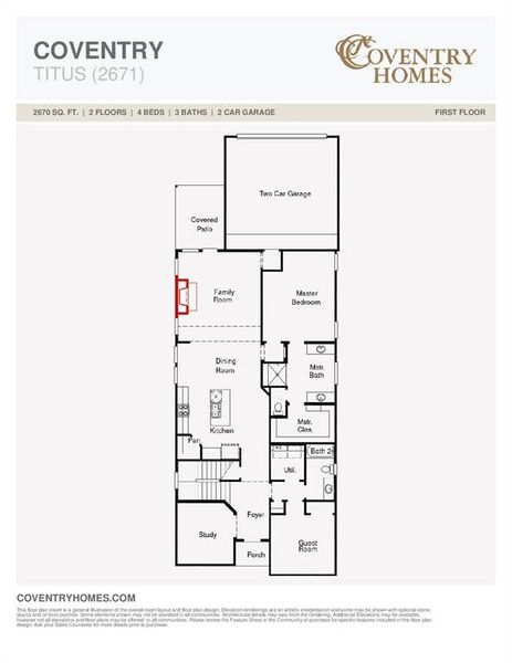 2D floor plan layout of this home in Avondale, Fate, TX (Image 3). 2D floor plan layout of this home in Avondale, Fate, TX (Image 3).