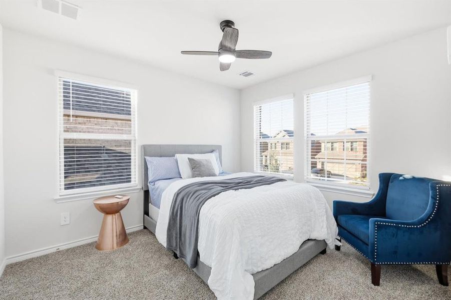 Furnished interior view inside a new home in Spiritas Ranch, Little Elm (Image 28). Furnished interior view inside a new home in Spiritas Ranch, Little Elm (Image 28).