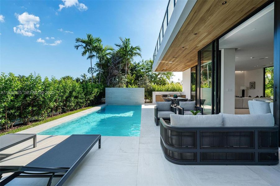 Exterior details and patio area of a home in , Surfside (Image 38). Exterior details and patio area of a home in , Surfside (Image 38).