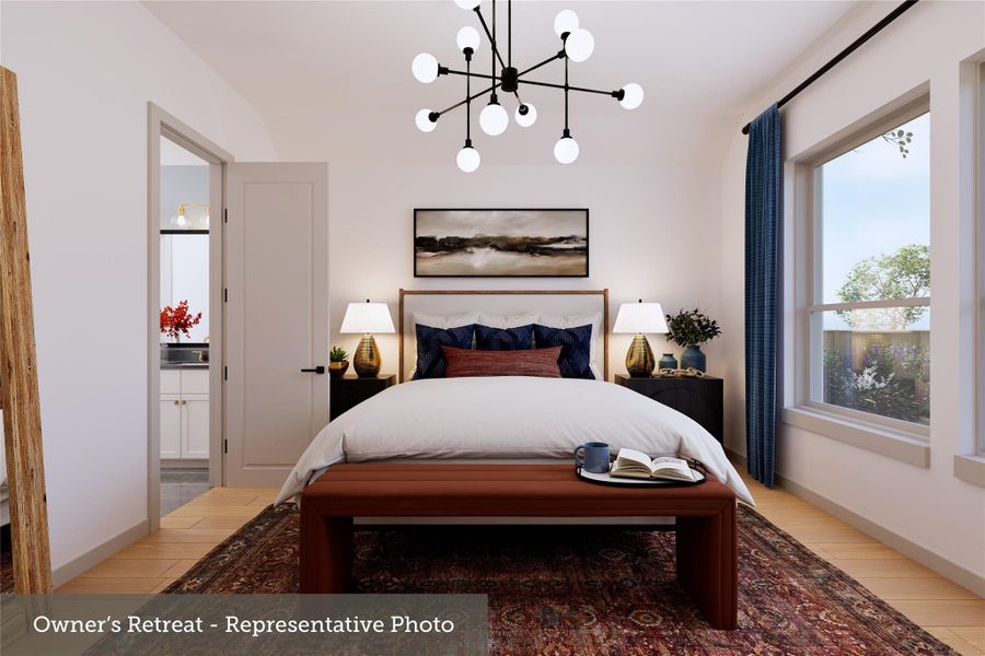 Furnished interior view inside a new home in Legacy, League City (Image 10).