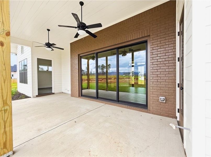 Exterior details and patio area of a home in , Rydal (Image 28).