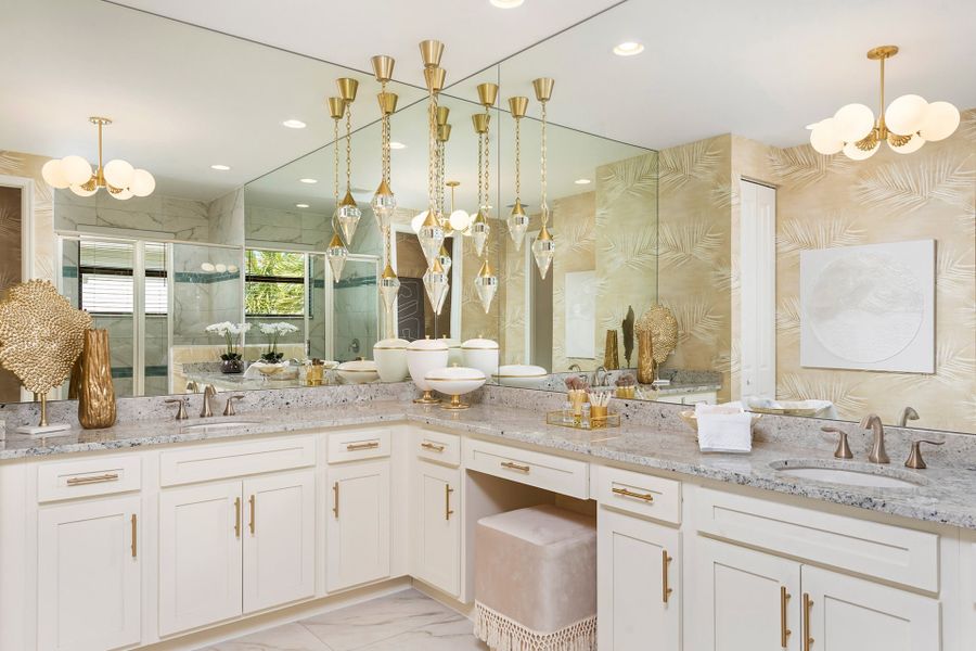 Representative furnished interior of a home built from the Monacello II by GL Homes in Valencia Vista at Riverland, Port St. Lucie (Image 9).