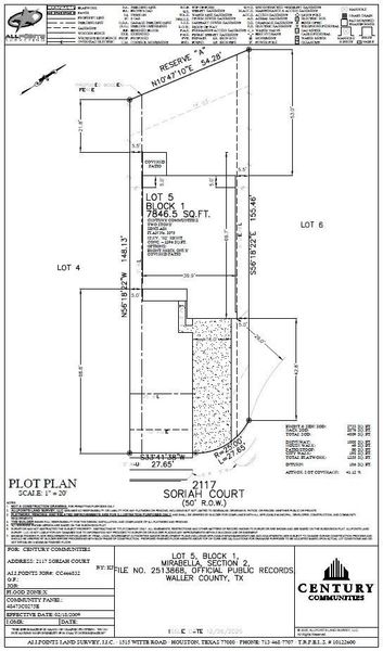 2D floor plan layout of this home in Mirabella, Brookshire, TX (Image 3).