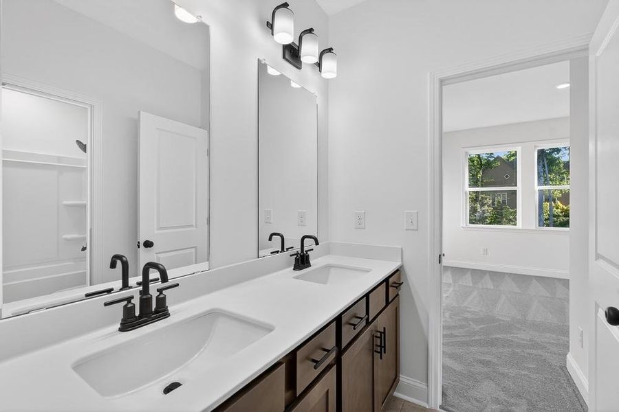 Furnished interior view inside a new home in Bailey Fence, Dacula (Image 16).