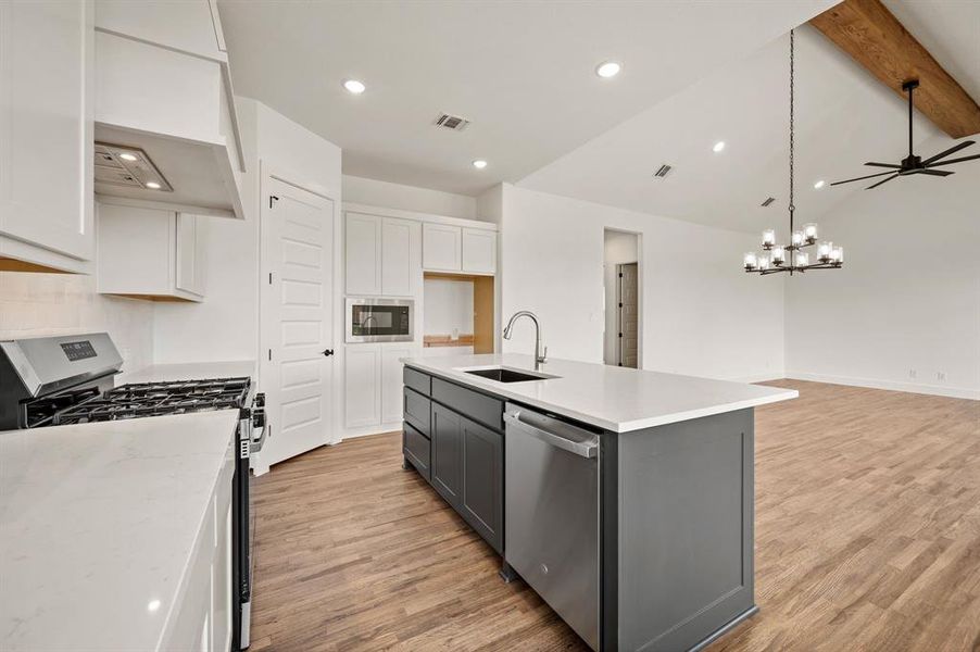 Furnished interior view inside a new home in The Resort on Eagle Mt. Lake, Fort Worth (Image 6). Furnished interior view inside a new home in The Resort on Eagle Mt. Lake, Fort Worth (Image 6).