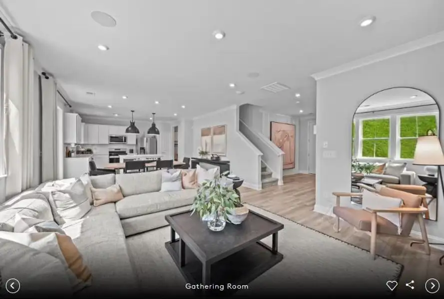 Furnished interior view inside a new home in Bleckley Station, Ball Ground (Image 4).