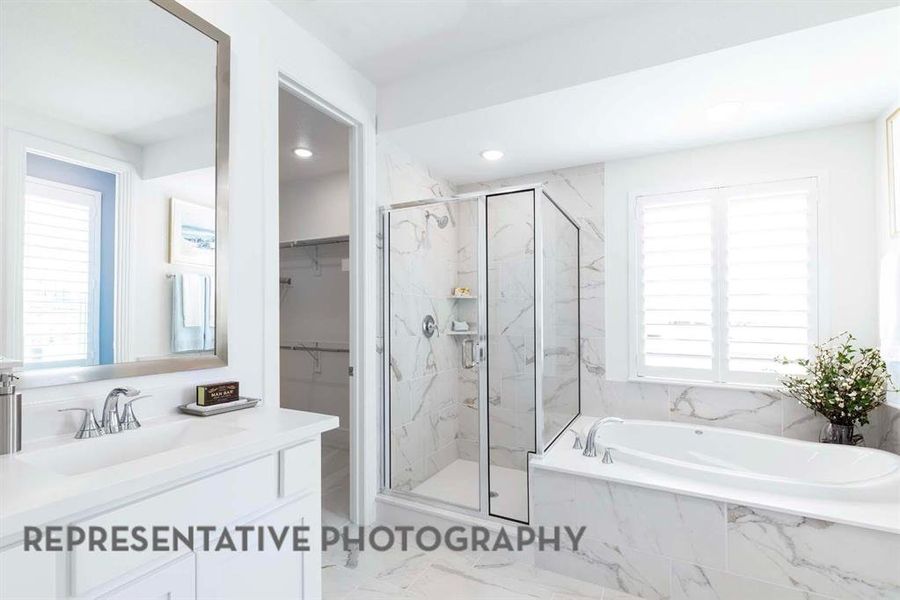 Furnished interior view inside a new home in The Parks at Wilson Creek, Celina (Image 16).