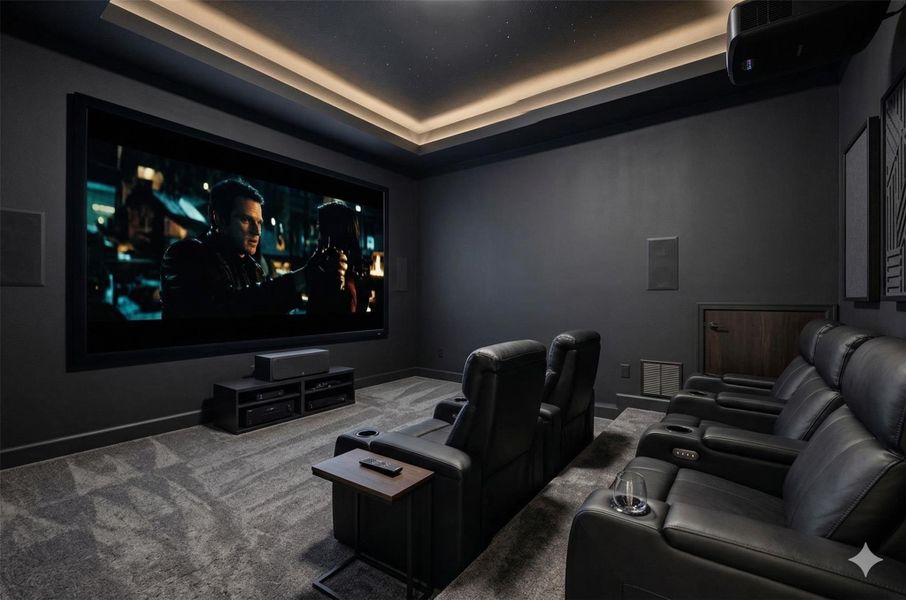 Virtually created Media Room to show the potential Virtually created Media Room to show the potential