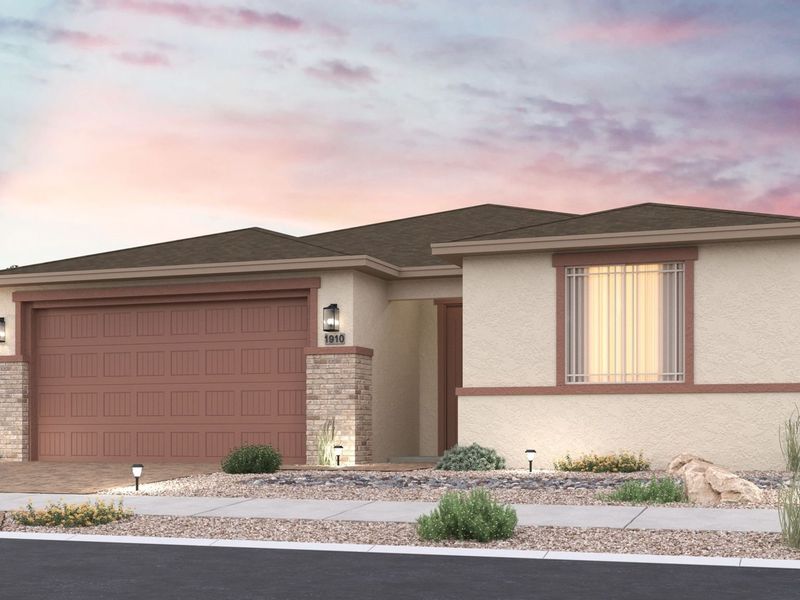 Representative exterior photo of a completed home built from the The Inspiration by Davidson Homes LLC in North Ridge at Pronghorn Ranch, Prescott Valley, AZ (Image 6).