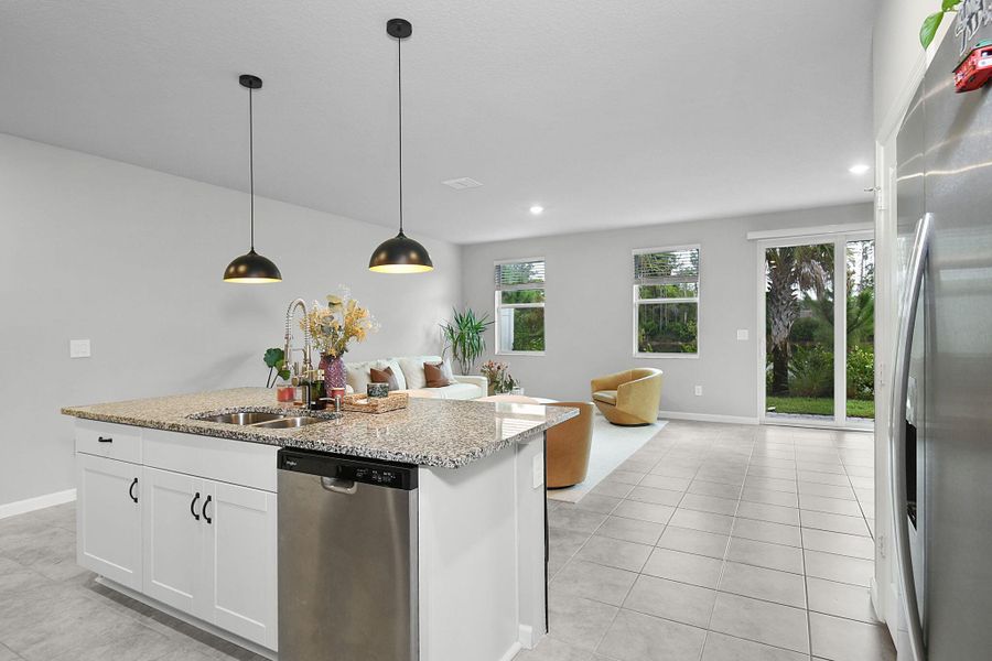 Furnished interior view inside a new home in Edgewater Pointe, Stuart (Image 15).