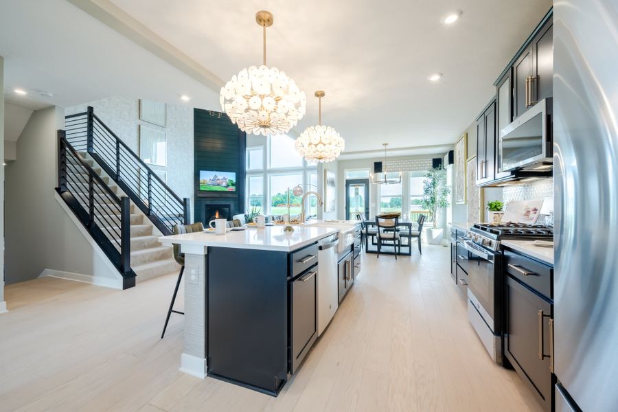 Representative furnished interior of a home built from the Avery by Fischer Homes in Twin Lakes, Hoschton (Image 49).