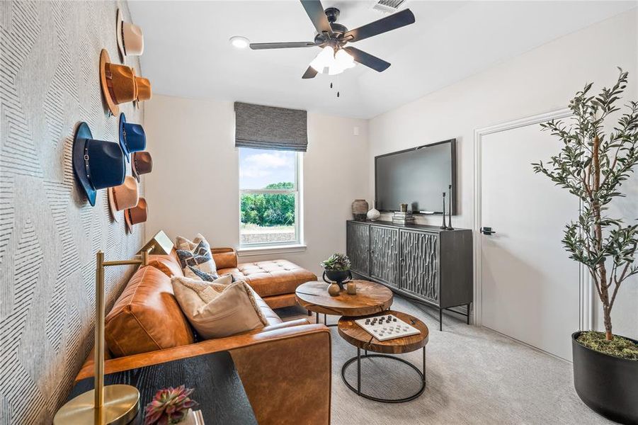 Beazer Homes Stark Farms Cascade Floorplan. This is not a photo of the actual home, but is a photo of the Cascade floorplan.