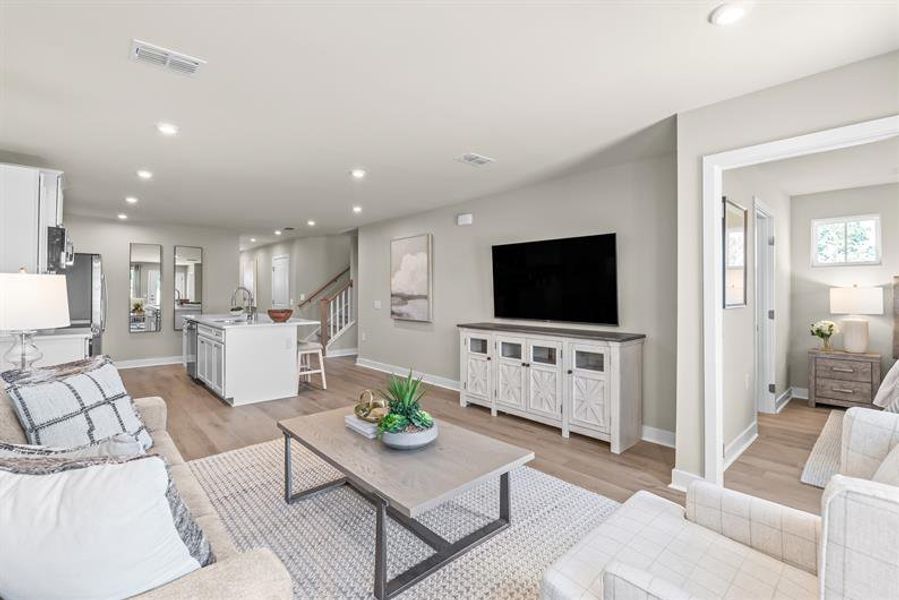 Representative furnished interior of a home built from the NEW - Dunmore by Ryan Homes in Middle Creek Village, Bolivia (Image 18).