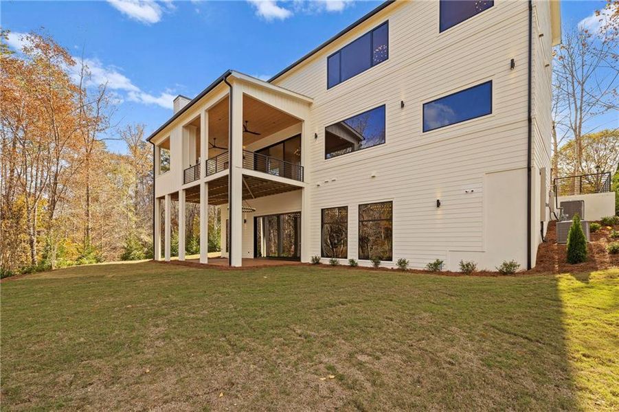Exterior details and patio area of a home in , Milton (Image 46).