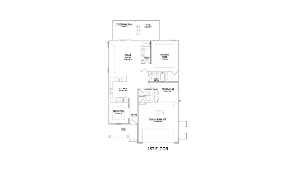 2D floor plan layout of this home in Osprey Landing, Southport, NC (Image 1). 2D floor plan layout of this home in Osprey Landing, Southport, NC (Image 1).