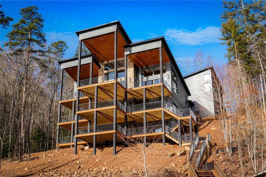In-progress construction of a new home in , Blue Ridge, GA (Image 45).