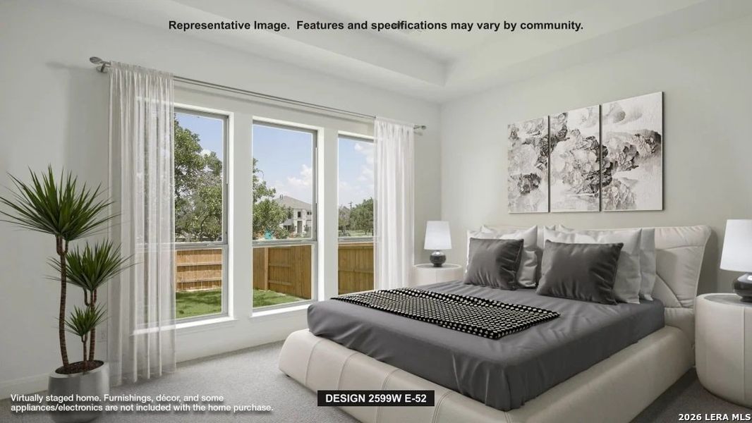 Furnished interior view inside a new home in Arcadia Ridge, San Antonio (Image 3).
