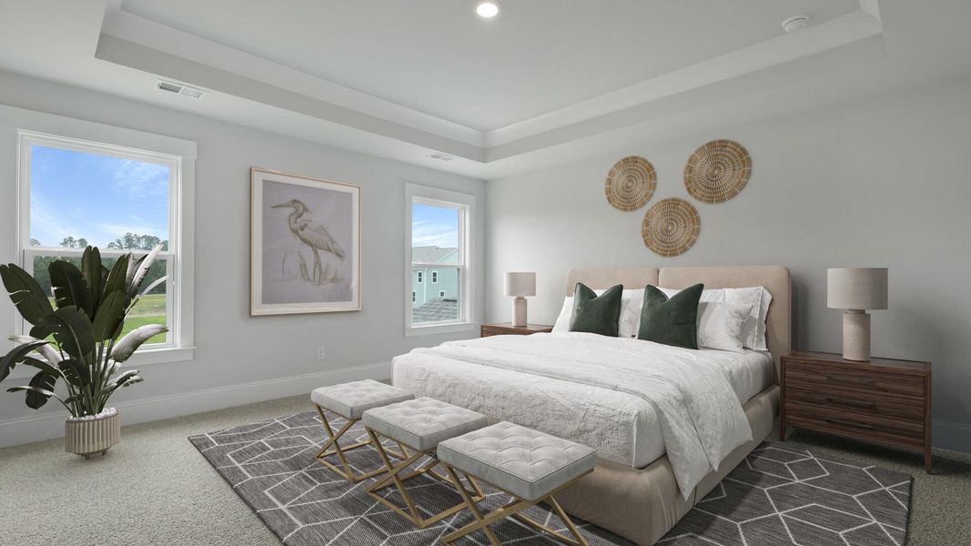 Furnished interior view inside a new home in Berkeley Bay, Ridgeville (Image 9). Furnished interior view inside a new home in Berkeley Bay, Ridgeville (Image 9).