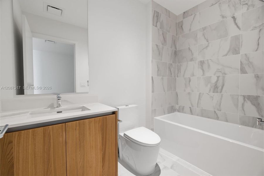 Furnished interior view inside a new home in , Miami (Image 17).