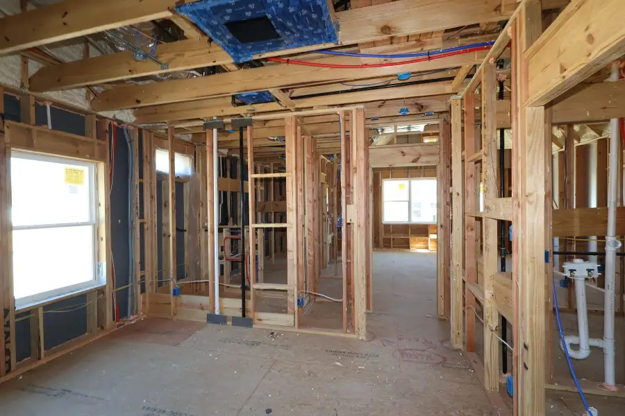 In-progress construction of a new home in Two Step Farm 35', Montgomery, TX (Image 6).