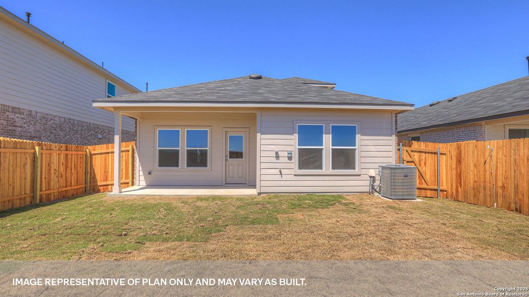 Exterior details and patio area of a home in Whisper South, San Marcos (Image 2).