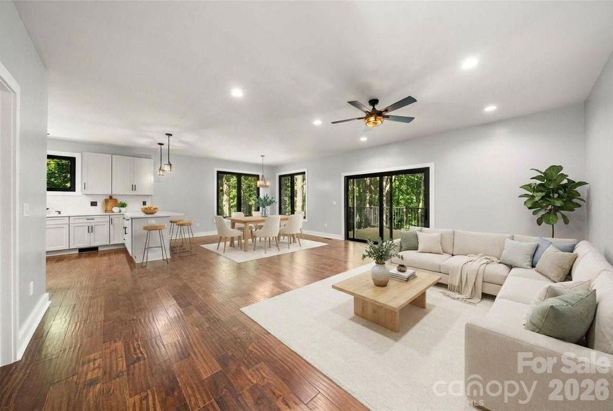 Furnished interior view inside a new home in , Candler (Image 6).