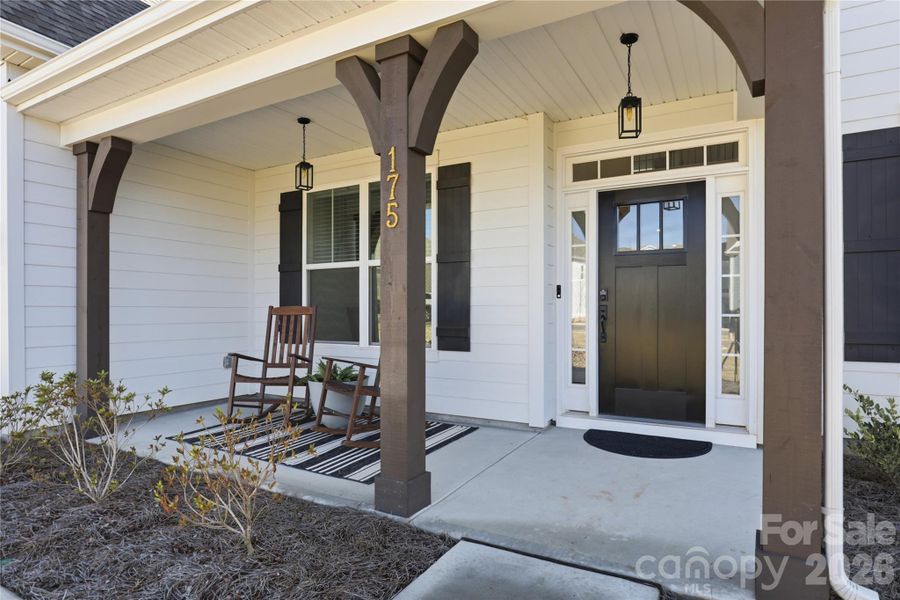 Exterior details and patio area of a home in Falls Cove, Troutman (Image 3).