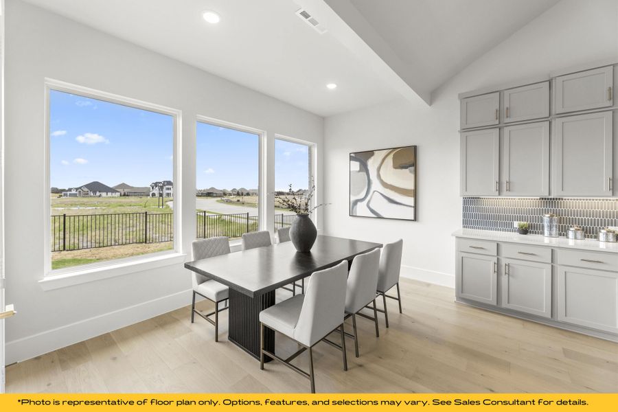 Representative furnished interior of a home built from the St Lucia by Stonefield Homes in Heath Golf and Yacht: Elegante' Series, Heath (Image 11).