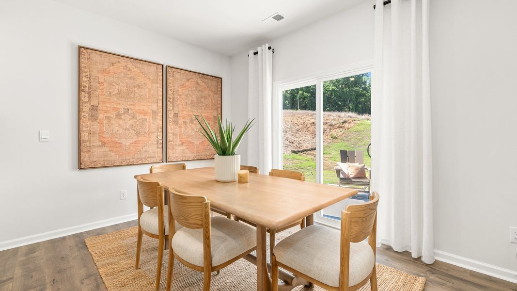 Furnished interior view inside a new home in Forest Creek, Winston-Salem (Image 10). Furnished interior view inside a new home in Forest Creek, Winston-Salem (Image 10).