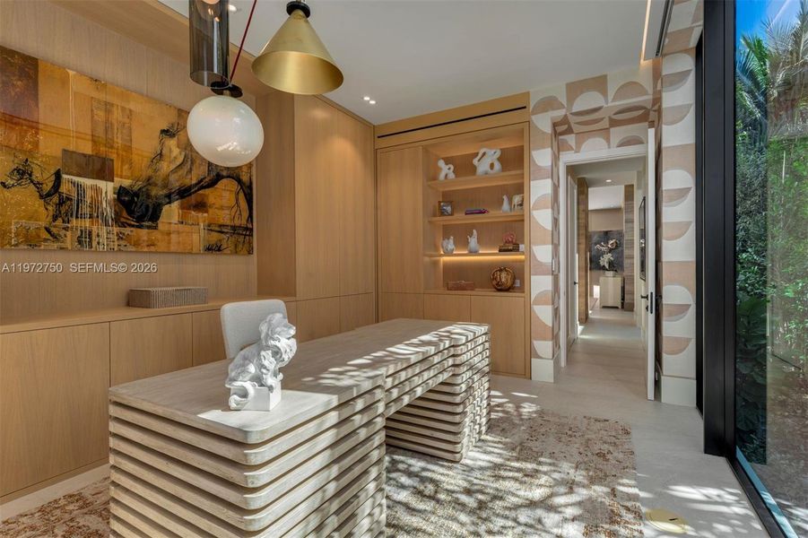 Furnished interior view inside a new home in , Miami Beach (Image 4). Furnished interior view inside a new home in , Miami Beach (Image 4).