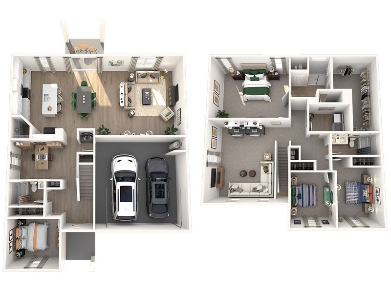 2D floor plan layout for the Roma by Meritage Homes in Coasterra - Reserve Series, Palmetto, FL (Image 4).
