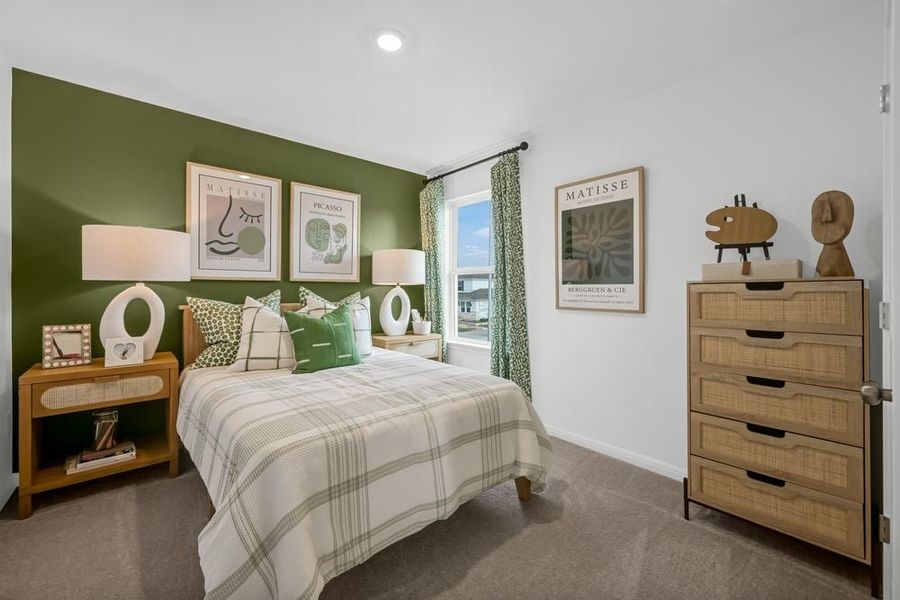 Representative furnished interior of a home built from the Robin by Taylor Morrison in Longview 50s, Del Valle (Image 18).