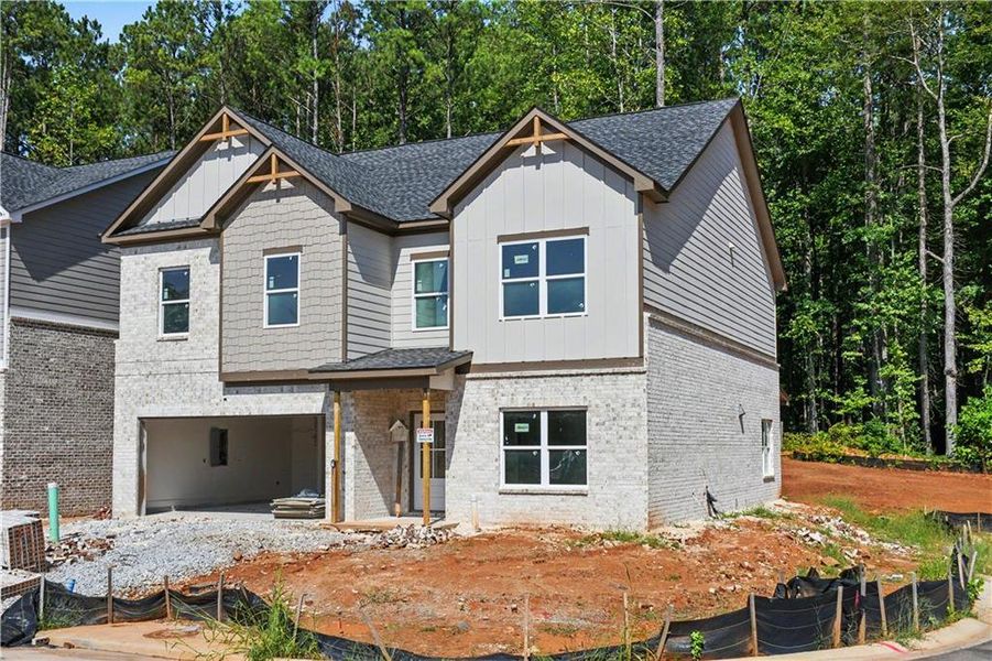 In-progress construction of a new home in , Lawrenceville, GA (Image 12).