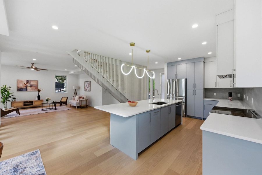 Furnished interior view inside a new home in , Austin (Image 37).