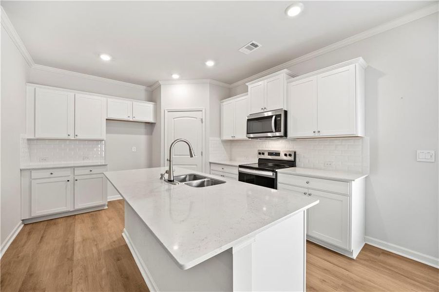 Furnished interior view inside a new home in , Flowery Branch (Image 6).