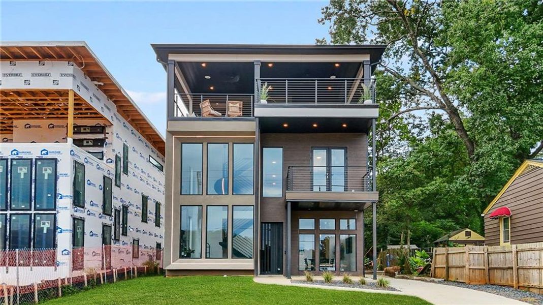 Front exterior of a new home in , Atlanta, GA, highlighting curb appeal (Image 28). Front exterior of a new home in , Atlanta, GA, highlighting curb appeal (Image 28).