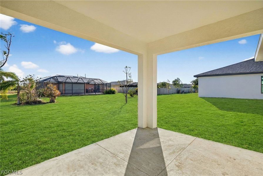 Exterior details and patio area of a home in Cape Coral, Cape Coral (Image 18).